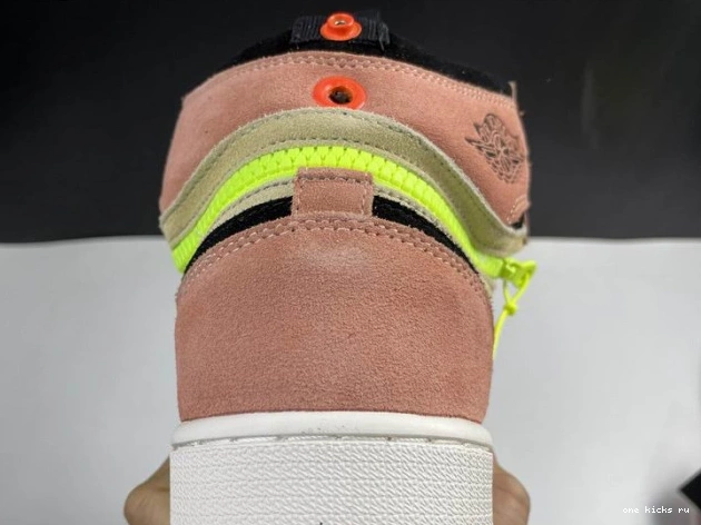 Rep Switch Air High 1 Peach Jordan CW6576-800 0702